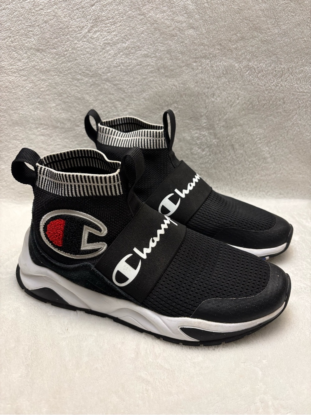 Champion Rally Pro Kids' Black Slip-On Athletic Sneakers Sz 5Y